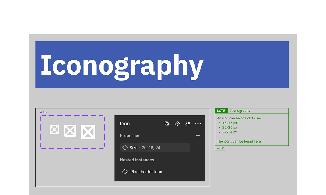 Icon component for dev-handover