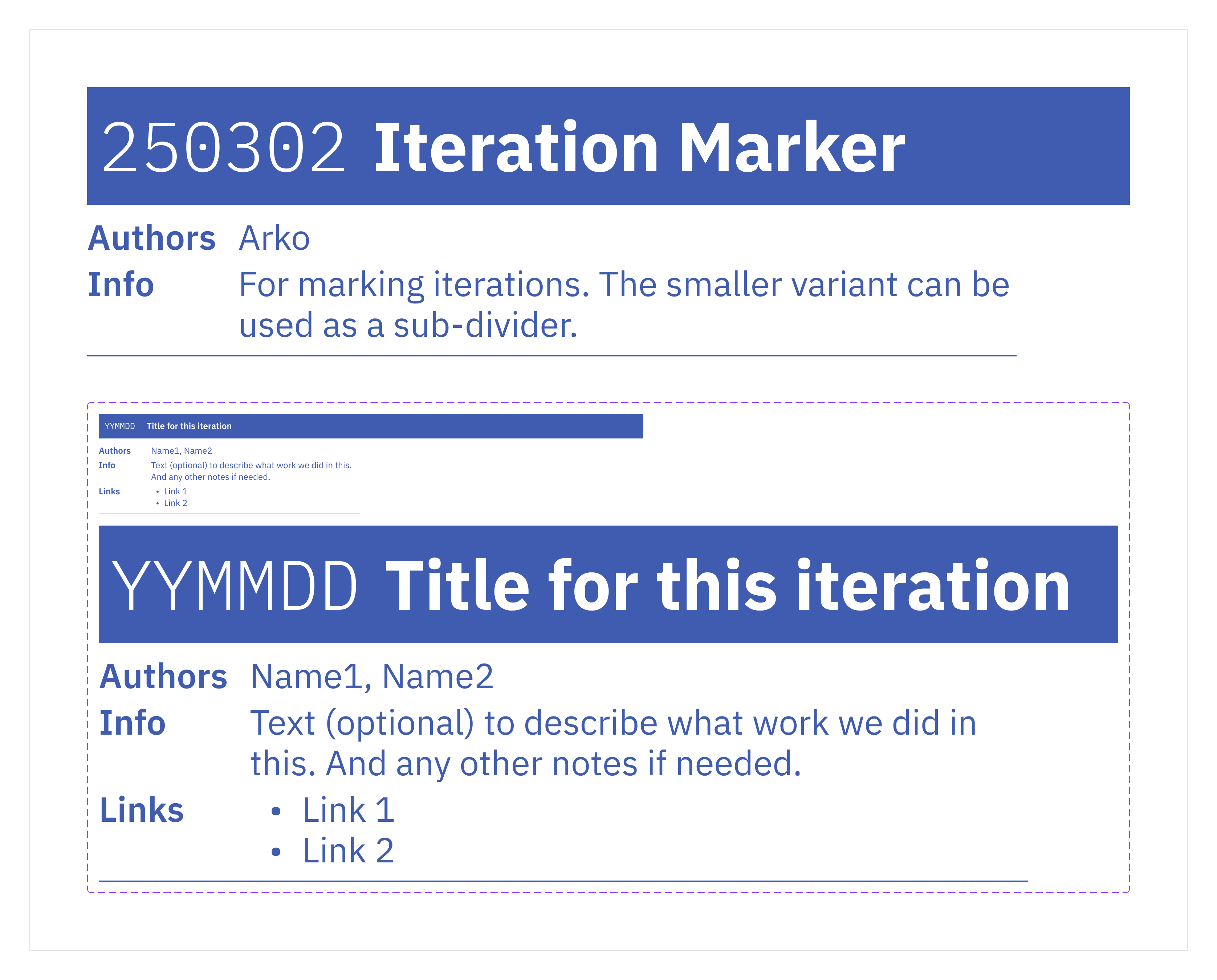 An image of the Iteration Marker component