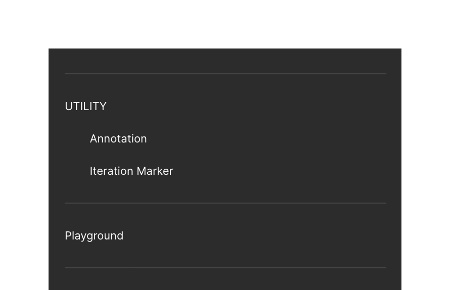 The two utility components, in Figma