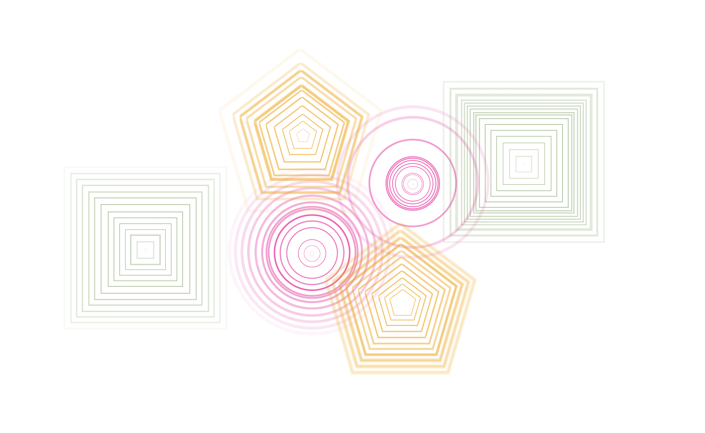 Ripple Art canvas with colourful stacked ripples